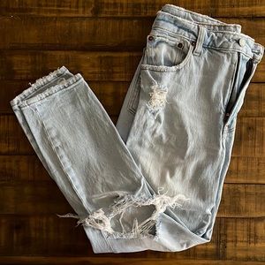 Abercrombie Curve Love Straight Leg Jeans